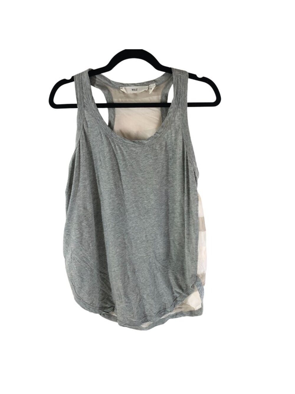 Wilt Gray Tank Top Striped Back M Lightweight Casual USA